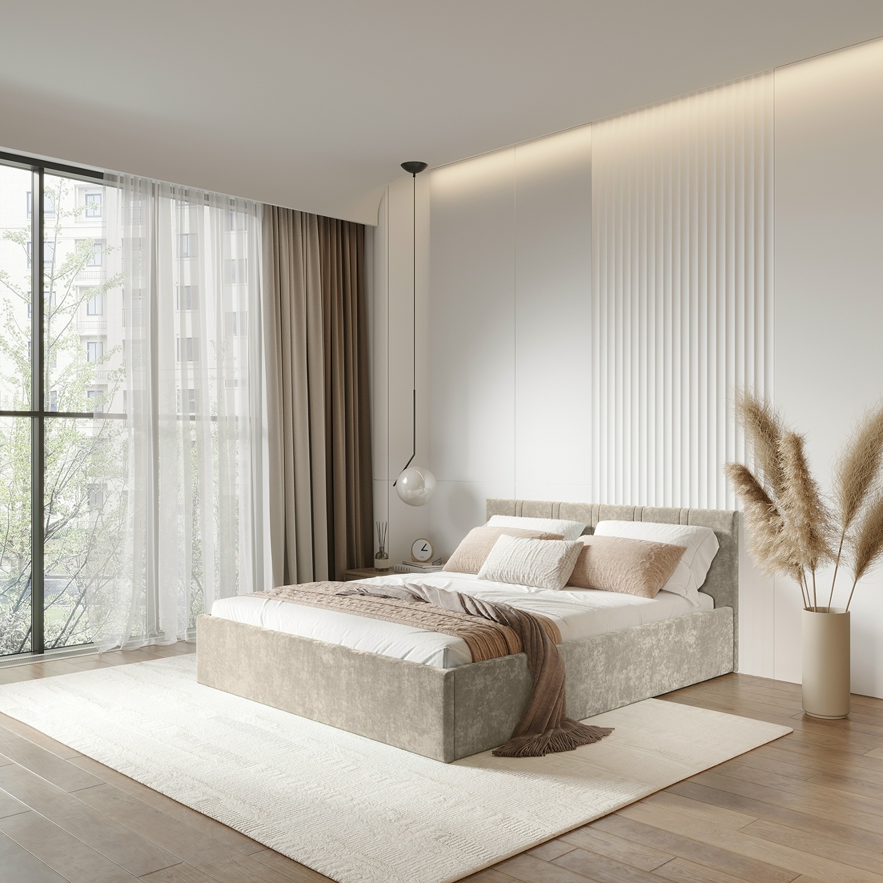 Кровать 1,4 м Ника КР-13 мокко