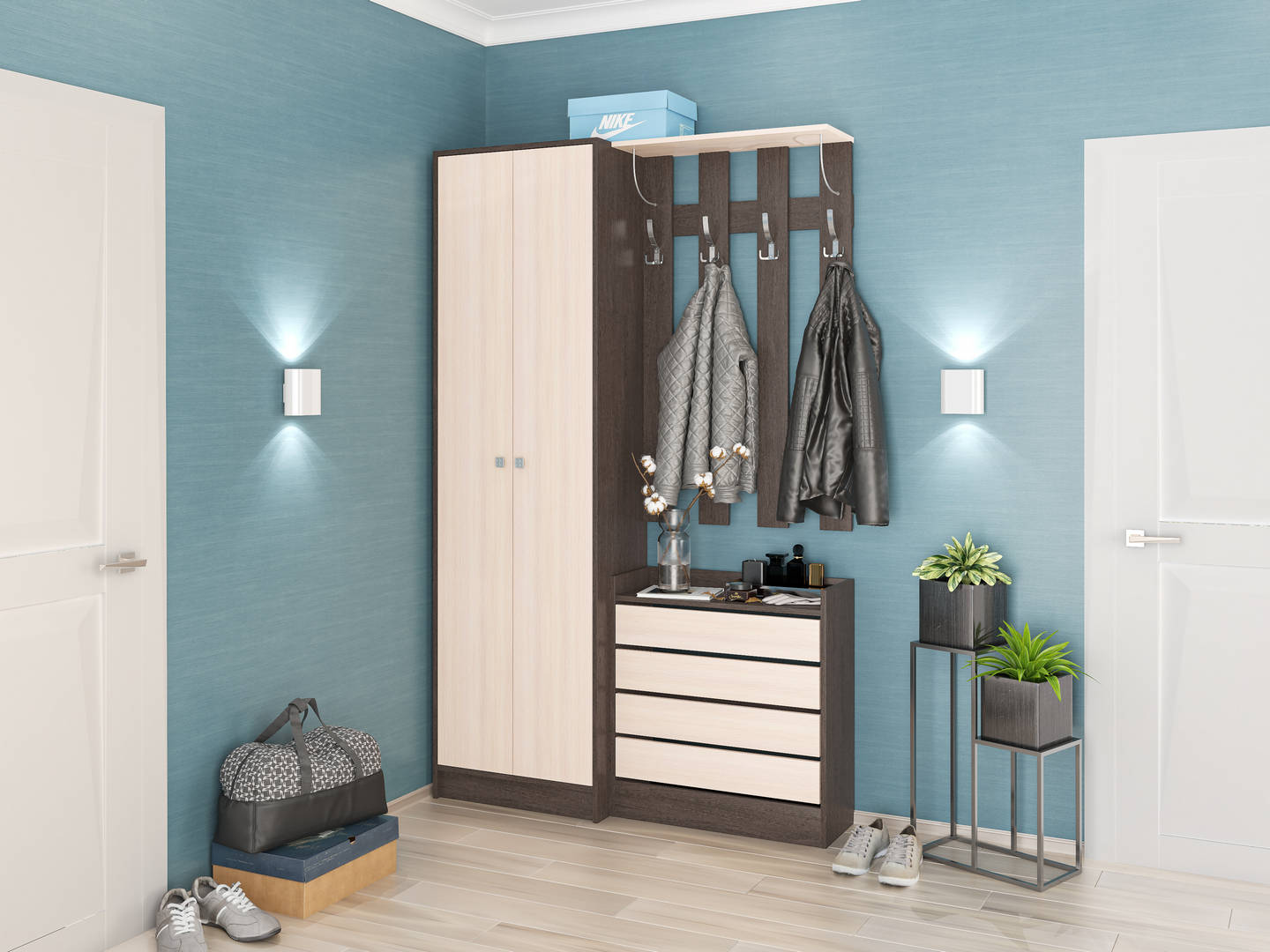 Прихожая Ямайка венге/дуб молочный