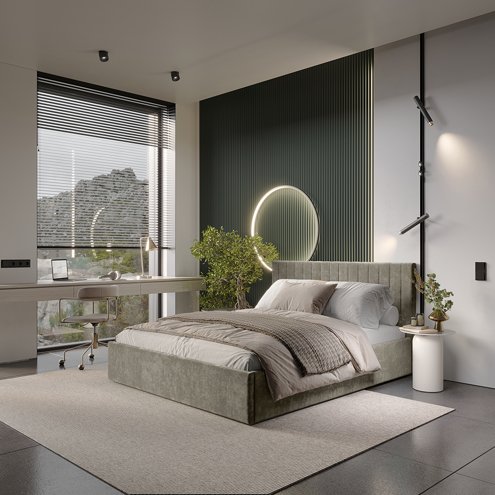 Кровать Хлоя 1,6 м муссон