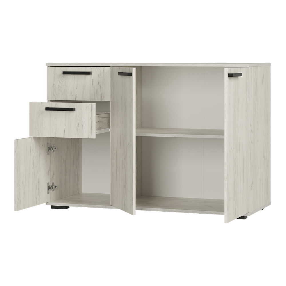 Комод Стандарт-3 NEW дуб крафт белый