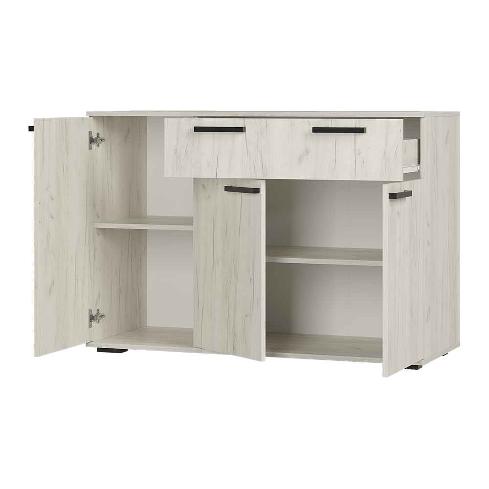 Комод Стандарт-4 NEW дуб крафт белый