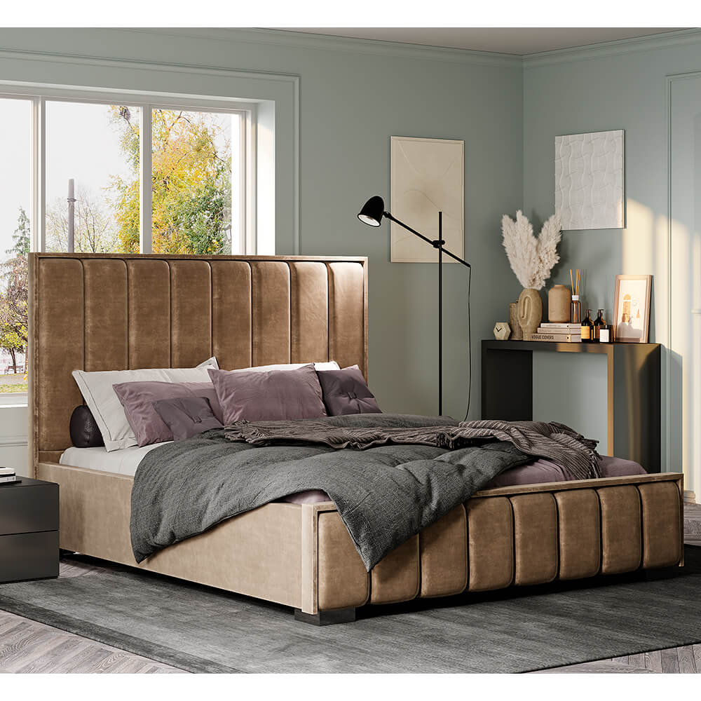 Кровать 1,2 м Мирабель КР-06 Шоколад