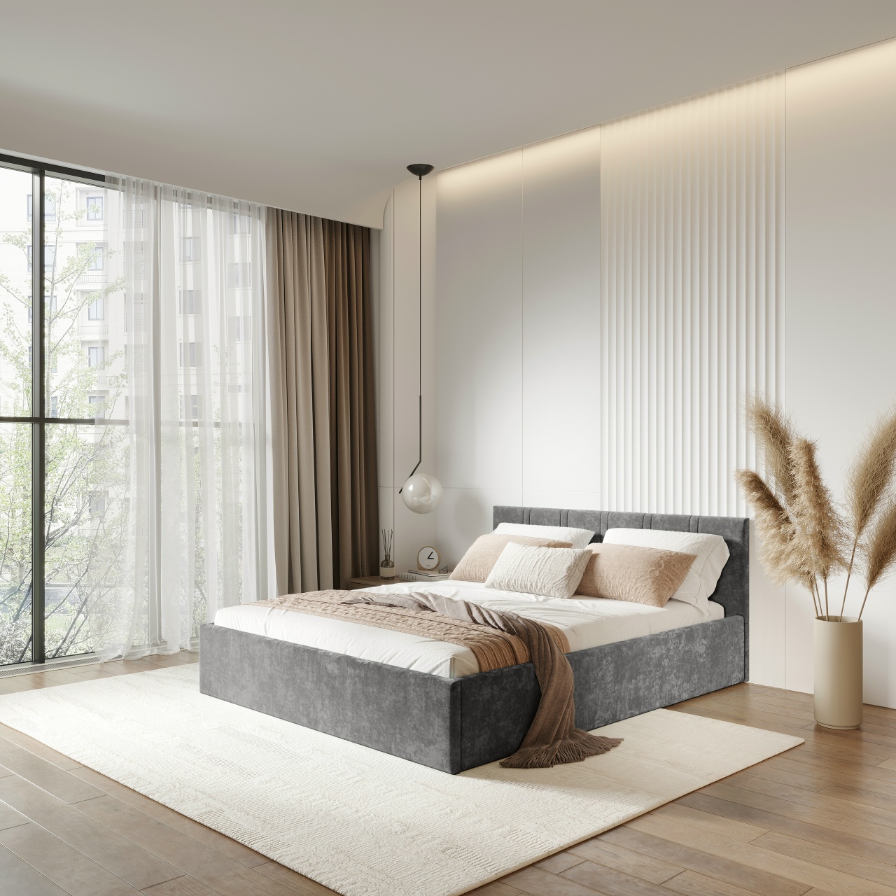 Кровать 1,4 м Ника КР-13 грифельный