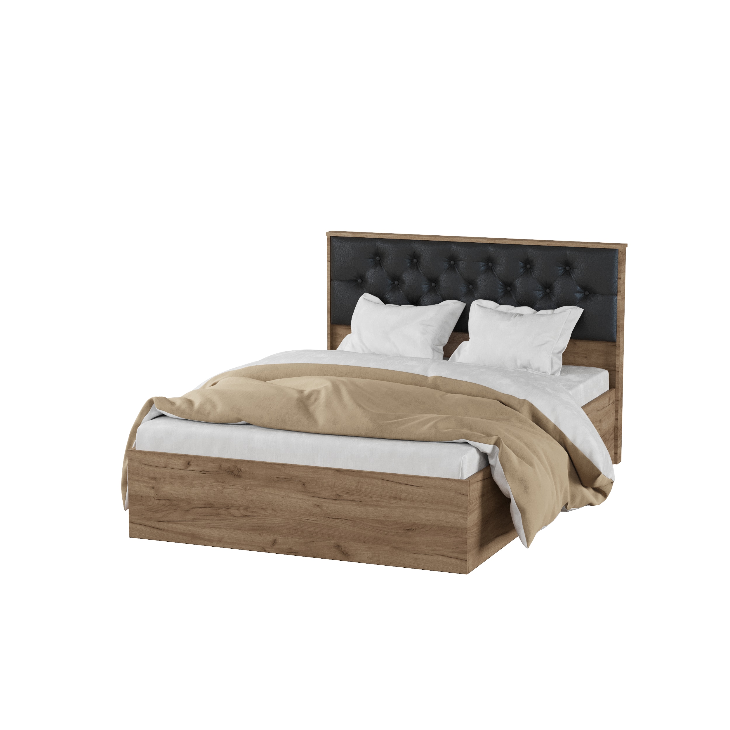 Модена кровать МКР-1 (1,6м) Дуб крафт табачный/Ду