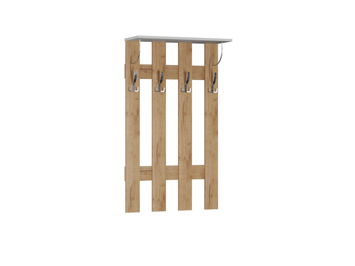  Ямайка вешалка ЯПВ-1 дуб крафт золотой/белый