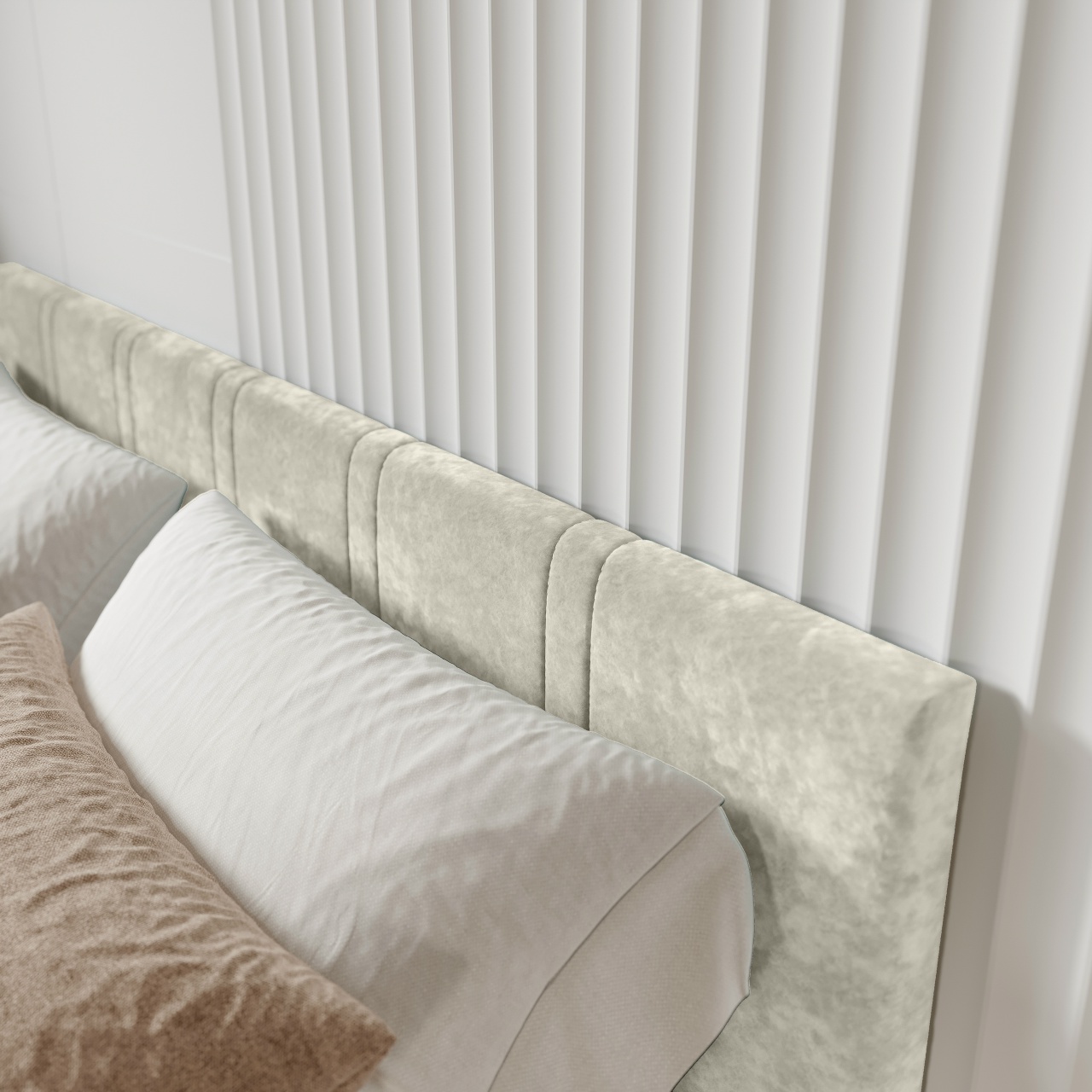 Кровать 1,6 м Ника КР-18 миндаль