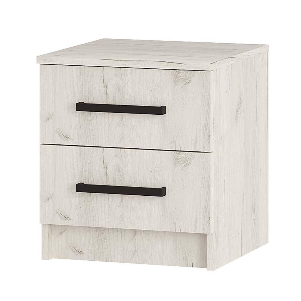 Фиеста Тумбы прикроватные дуб крафт белый 2 шт