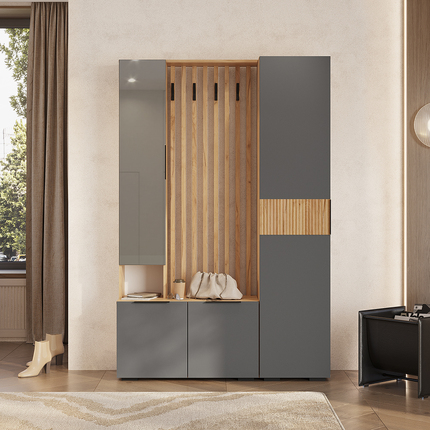 Прихожая Сандра ПР-03 крафт/графит