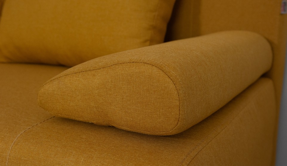 Капри диван прямой (Тип A, Savana plus (yellow), 