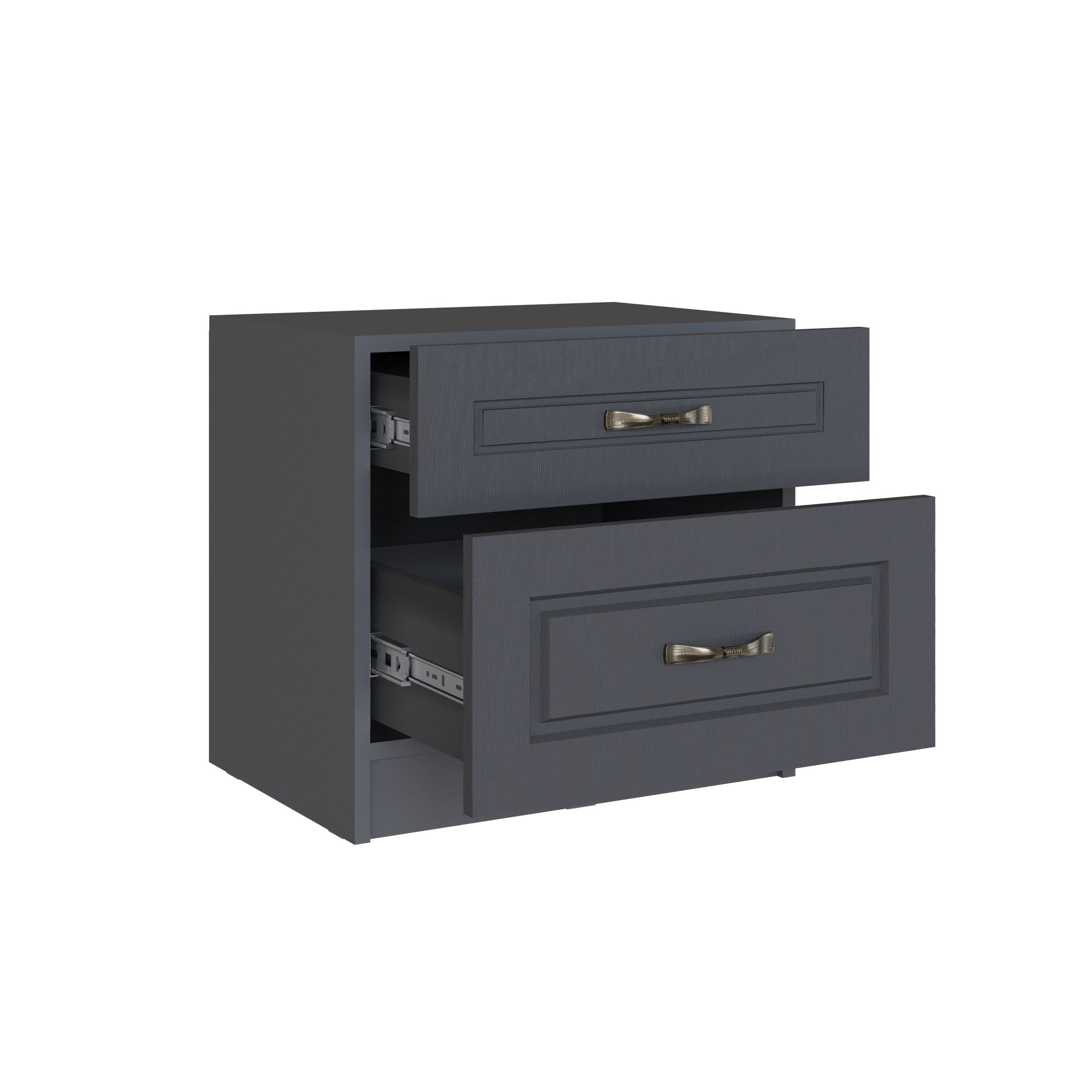 Тумба прикроватная Апполия Графит серый