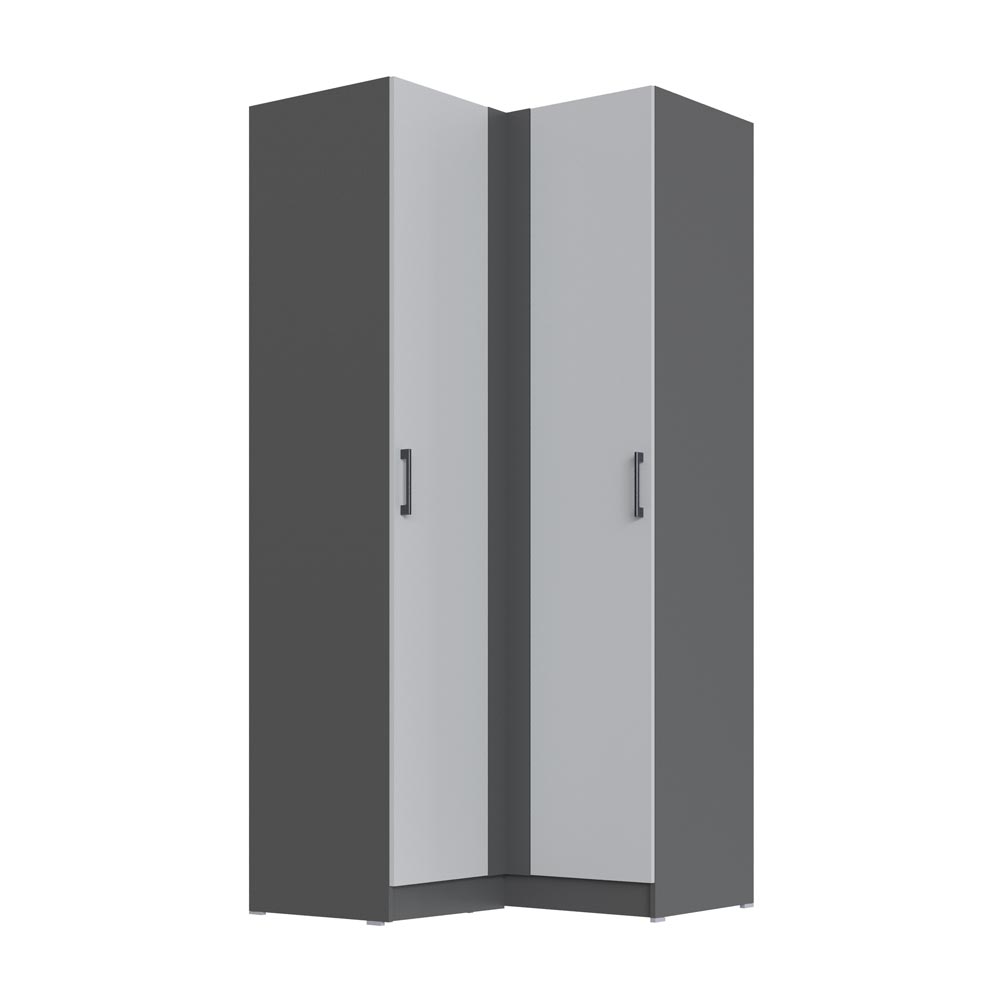  Вегас Шкаф угловой графит серый/камень серый