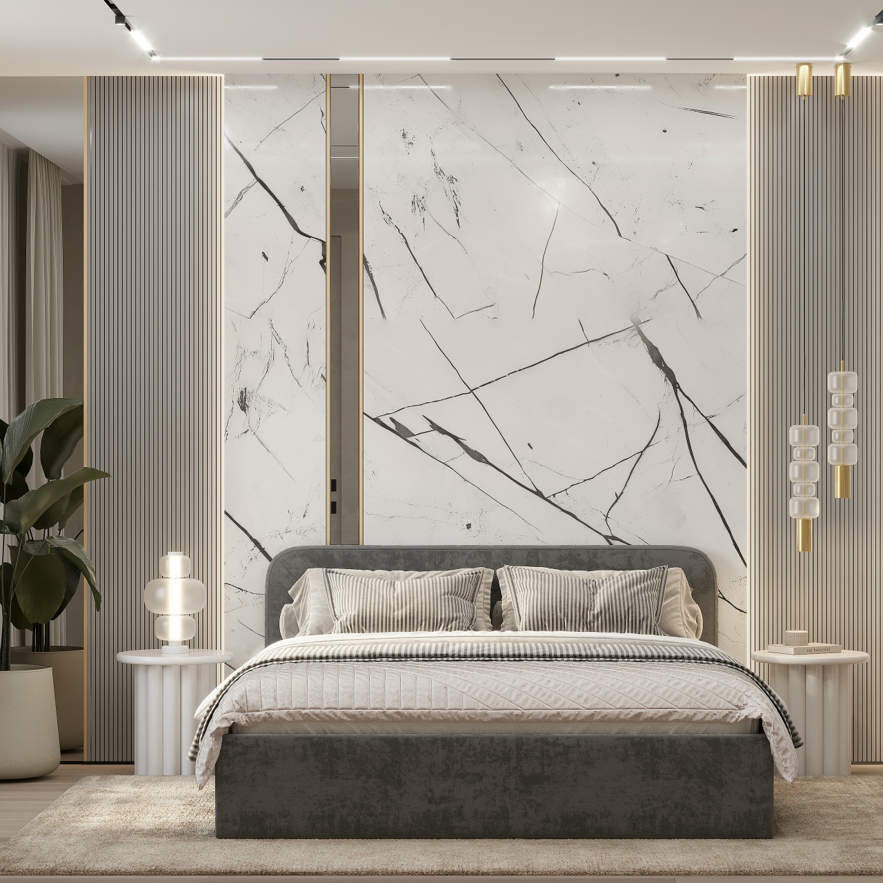 Кровать 1,6 м Лофт КР-18 хром