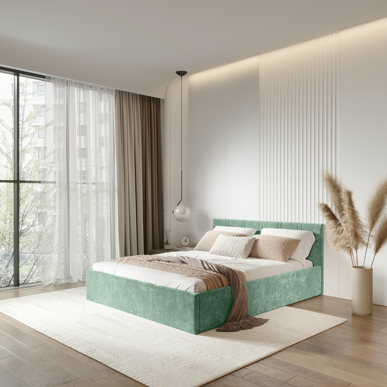 Кровать 1,4 м Ника КР-13 эвкалипт