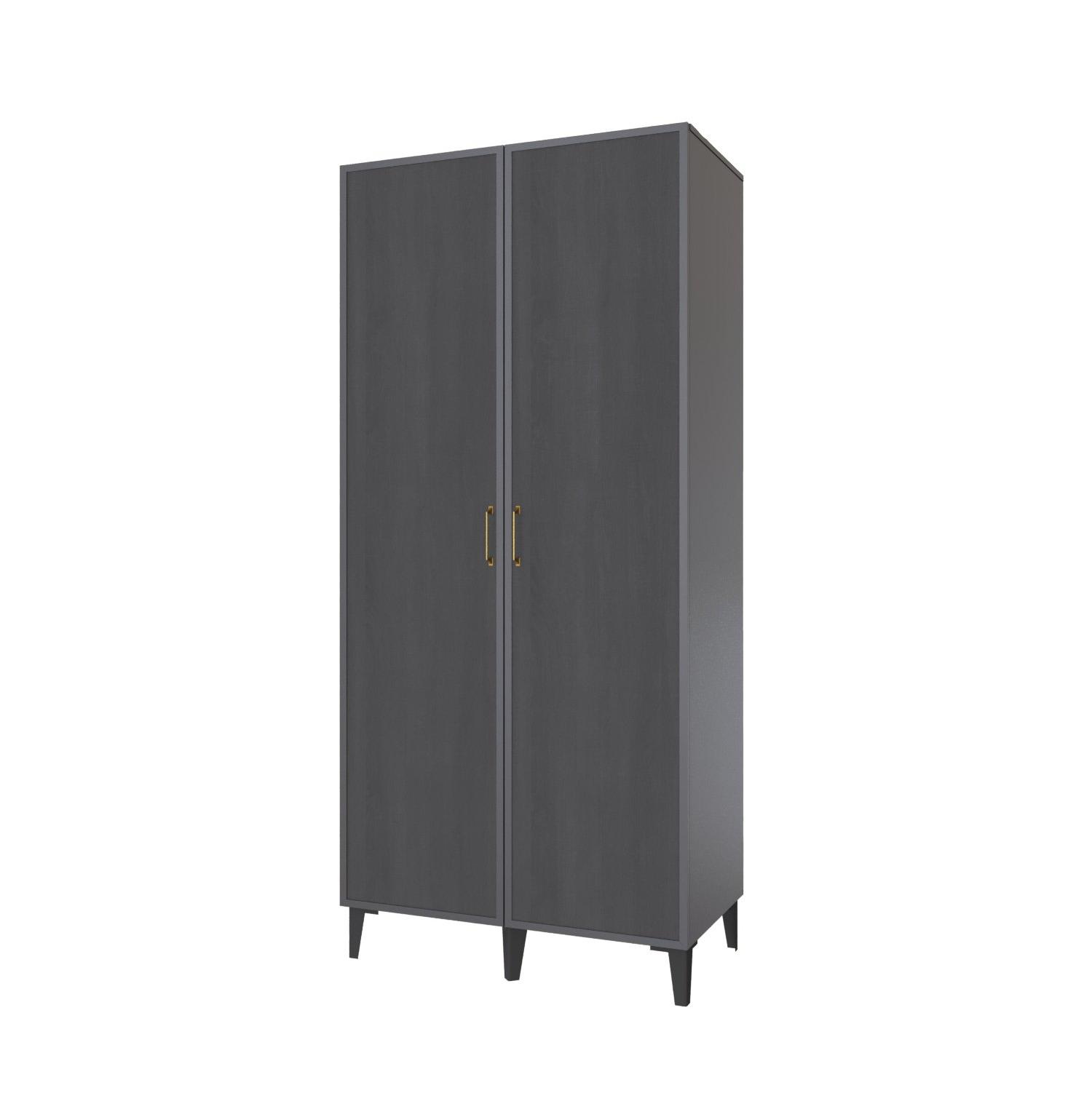 Толедо Шкаф 2-х ств. ТШ-21 графит серый